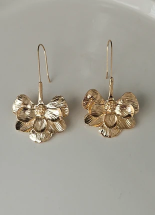 Boucles d'Oreilles Dorées  Laiton plaqué or, marque: Tendance, état: Très bon état, 7,00 €, 8,05 € Protection acheteurs incluse