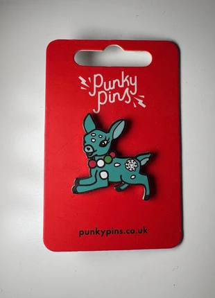 Punky Pins Christmas Reindeer Enamel Pin, brand: Punky Pins, condition: New without tags, €2.50, €3.33 includes Buyer Protection