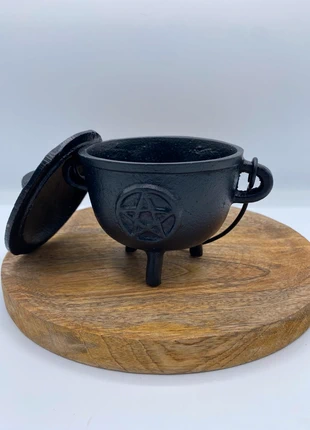 🖤 Chaudron en fonte symbole Pentacle – 12 x 9,5 cm 🔥, état: Neuf avec étiquette, 29,90 €, 32,10 € Protection acheteurs incluse