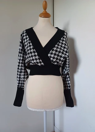 Pull motif pied de poule, marca: Enzoria, estado: Muy bueno, tamaño: M / 38 / 10, 7,00 €, 8,05 € Protección al comprador incluida