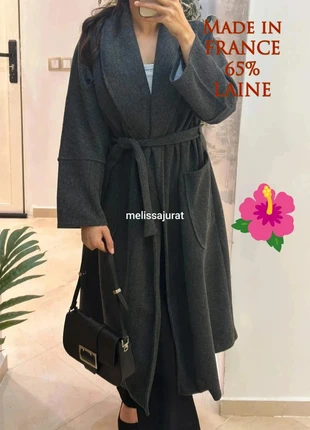 Manteau gris chiné laine femme, marque: Boutique Parisienne, état: Très bon état, taille: L / 40 / 12, 38,00 €, 40,60 € Protection acheteurs incluse