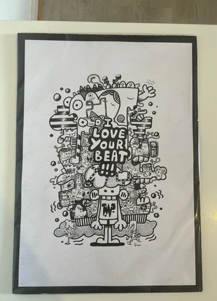 Affiche street art comme neuve, staat: Nieuw met prijskaartje, € 10,00, € 11,20 inclusief Kopersbescherming