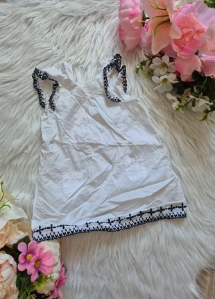 🤍 Tunique blanche brodée – Kitchoun – 9 mois, marque: Kitchoun, état: Très bon état, taille: 6-9 mois / 68 cm, 1,50 €, 2,28 € Protection acheteurs incluse