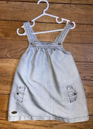 Robe en jeans gris, marca: Kitchoun, estado: Muito bom, tamanho: 12-18 meses / 80 cm, €1.00, €1.75 inclui Proteção do Comprador