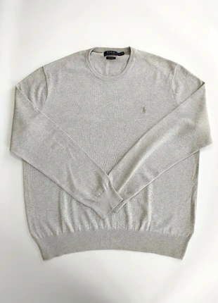 Pull Ralph Lauren gris en 100% pima coton logo brodé taille XL, merk: Ralph Lauren, staat: Heel goed, maat: XL, € 29,50, € 31,68 inclusief Kopersbescherming