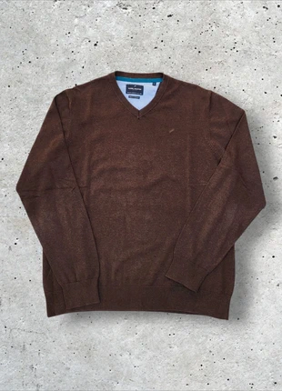 Pull à col v Daniel hechter marron Vintage exclusif y2k en très bon état taille L, merk: Daniel Hechter, staat: Heel goed, maat: L, € 20,00, € 21,70 inclusief Kopersbescherming Pro