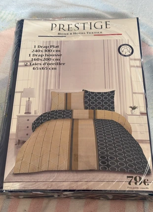 Parure de lit 160x200 cm + drap plat – Prestige, marque: prestige, état: Neuf sans étiquette, taille: Double (155-190 cm x 200-220 cm), 11,59 €, 12,87 € Protection acheteurs (Pro) incluse