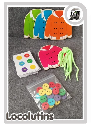 🚂 Jeu de laçage vestes à boutons, staat: Heel goed, maat: Universeel, € 9,90, € 11,10 inclusief Kopersbescherming Pro