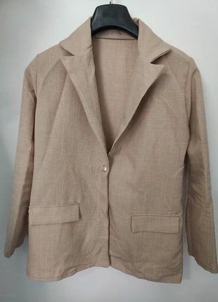 Giacca beige elegante – Versatile e senza tempo, état: Neuf sans étiquette, taille: L / 40 / 12, 20,00 €, 21,70 € Protection acheteurs incluse