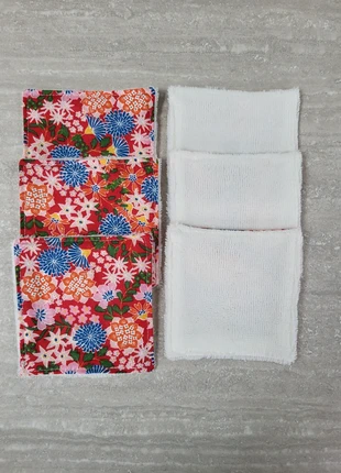 Lingettes démaquillantes lavables et réutilisables - lot de 6 cotons éponge bambou fait main, marke: Fait Main, zustand: Neu, mit Etikett, 6,00 €, 7,00 € inklusive Vinted-Käuferschutz