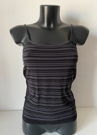 Top canotta donna, taglia l/xl, nero e grigio, marca: Pompea, estado: Muito bom, tamanho: Outro, €6.00, €7.00 inclui Proteção do Comprador