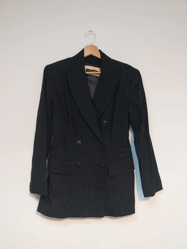 Veste blazer rayée noir et blanc Plein Sud 40