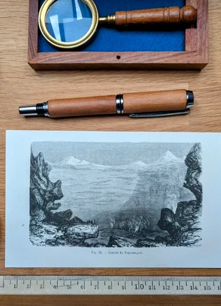 Imprimée en 1868, Le Popocatepetl, Mexique. Original Vintage Authentique, brand: LesOubliées, condition: Very good, €14.90, €16.35 includes Buyer Protection Pro