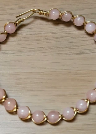Handmade Rose Quartz Bracelet, marca: Handgemaakt, estado: Nuevo sin etiquetas, 15,00 €, 16,45 € Protección al comprador incluida