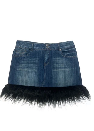 Jupe denim fur, brand: Vintage Dressing, condition: New without tags, size: L / 40 / 12, €20.00, €21.70 includes Buyer Protection