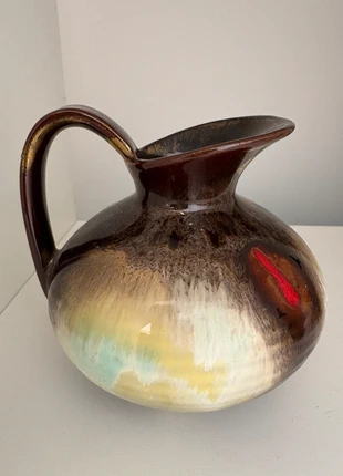 Vintage West German Carstens Tönnieshof 461 West Germany Drip Glaze Ceramic Jug 461, brand: West Germany, condition: Very good, £12.00, £13.30 includes Buyer Protection