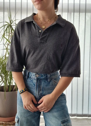 Polo classique gris anthracite Ralph Lauren (3159), marca: Ralph Lauren, estado: Muito bom, tamanho: L / 40 / 12, €35.00, €37.45 inclui Proteção do Comprador Pro