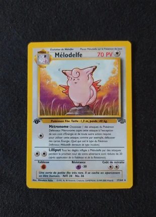Cleffable 17/64 1st edition FR, marque: Pokémon, état: Très bon état, 50,00 €, 53,20 € Protection acheteurs incluse