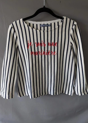 Pull marinière Petit Bateau Je suis une marinière Taille XS, brand: Petit Bateau, condizioni: Buone, taglia: XS / IT 38 / EU 34, €17.00, €18.55 include la Protezione acquisti Pro
