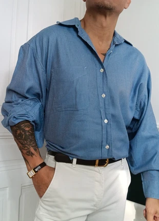 Chemise XL bleu manche longue tommy hilfiger, brand: Tommy Hilfiger, condition: Very good, size: XL, €10.00, €11.20 includes Buyer Protection Pro