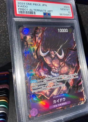 Kaido #003 PRB01 - Alt Art PSA 10, merk: OnePiece, staat: Nieuw met prijskaartje, € 30,00, € 32,20 inclusief Kopersbescherming