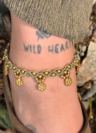 Cavigliera macramé fiori, marque: Hippie, état: Très bon état, 23,00 €, 24,85 € Protection acheteurs incluse