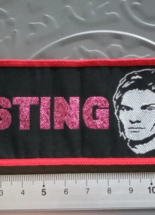 Sting zeer zeldzame vintage 80's patch s13 the Police, merk: Sting, staat: Nieuw zonder prijskaartje, € 6,00, € 7,00 inclusief Kopersbescherming