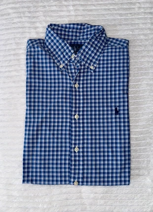 Chemise Ralph Lauren Homme | Carreaux bleus | Taille M, marca: Ralph Lauren, estado: Muy bueno, tamaño: M, 25,00 €, 26,95 € Protección al comprador incluida