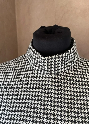 Blouse pied-de-poule Zara col montant T38 – rétro chic, brand: Zara, condition: New without tags, size: M / 38 / 10, €18.00, €19.60 includes Buyer Protection