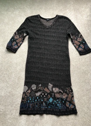 Jurk IVKO 100% wol mt S antraciet met bruin, marca: Ivko, estado: Bom, tamanho: S / 36 / 8, €30.00, €32.20 inclui Proteção do Comprador