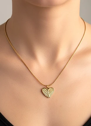 💛Collana “Coeur Ailé” in acciaio inossidabile dorato - 45 cm - Nuova💛, marque: Handmade, état: Neuf sans étiquette, 15,50 €, 16,98 € Protection acheteurs incluse