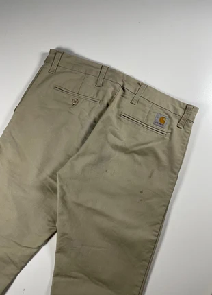 Vintage Carhartt Wip Rework chino pants beige/brown - 32x34, marke: Carhartt, zustand: Sehr gut, größe: M, 12,00 €, 13,30 € inklusive Vinted-Käuferschutz