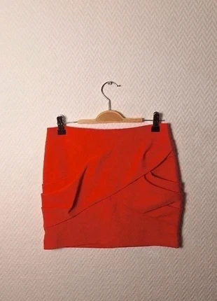 Minijupe Maje avec zip et poches taille XS 34 couleur corail, brand: Maje, condition: Very good, size: XS / 34 / 6, €40.00, €42.70 includes Buyer Protection