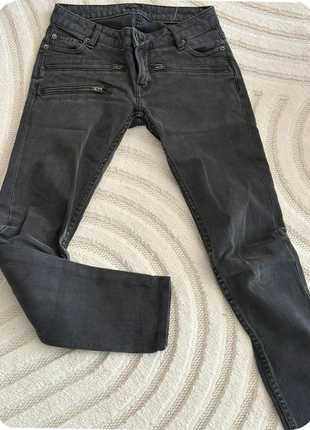 Jeans Maje Style Biker/Rock noir Gris Anthracite Zips T.34 (Taille Basse), marca: Maje, estado: Muy bueno, tamaño: XS / 34 / 6, 35,00 €, 37,45 € Protección al comprador Pro incluida