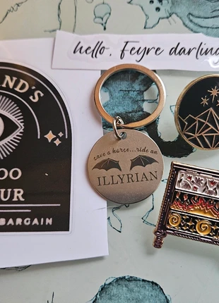 Acotar Decals, PIns & Keyring, brand: Acotar, condition: New without tags, £9.00, £10.15 includes Buyer Protection