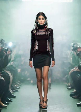 Dark Catwalk "Faith Connexion" Gala Dress, marke: Faith Connexion, zustand: Sehr gut, größe: S / 36 / 8, 450,00 €, 473,20 € inklusive Vinted-Käuferschutz