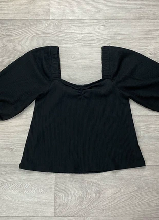 Top haut manches bouffantes dos nu Promod | noir | taille S, brand: Promod, condition: Very good, size: S / 36 / 8, €2.00, €2.80 includes Buyer Protection