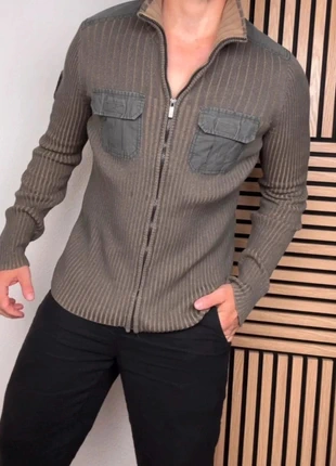 Gilet Zippé Calvin Klein Jeans casual chic | Taille S | Beige col camionneur poches grises, merk: Calvin Klein, staat: Heel goed, maat: S, € 25,00, € 26,95 inclusief Kopersbescherming Pro