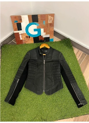Vintage faith Connexion Leather Biker Studded Jacket Y2k 90s Chrome Hearts, marke: Faith Connexion, zustand: Sehr gut, größe: S / 36 / 8, 65,00 €, 68,95 € inklusive Vinted-Käuferschutz