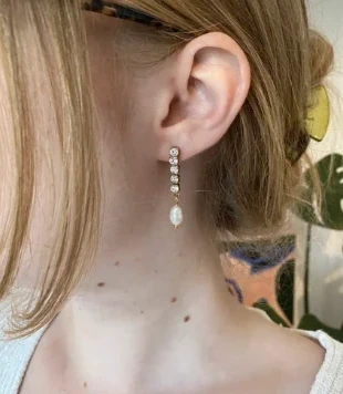 Boucles d'oreilles pendantes strass acier inoxydable, brand: Dottilove, condition: New with tags, €8.00, €9.10 includes Buyer Protection