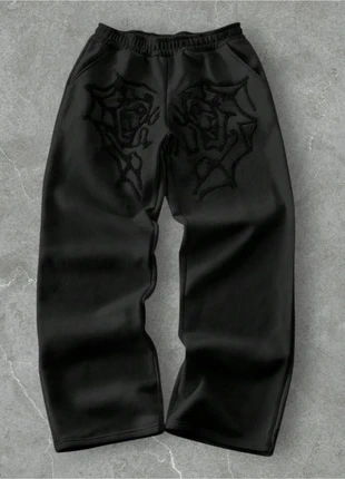 Y2K Baggy Jogger Stripe Track Pants Black Fit, brand: Vintage Dressing, condizioni: Nuovo senza cartellino, taglia: M, €37.00, €39.55 include la Protezione acquisti