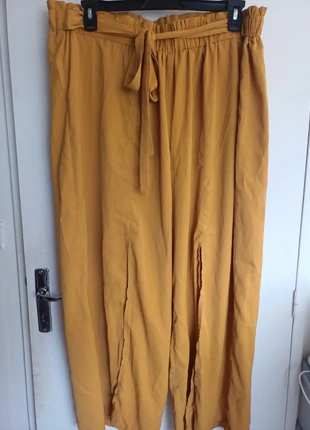 Pantalon palazzo jaune moutarde, brand: Shein Curve, condition: New without tags, size: 4XL / 48 / 20, €10.00, €11.20 includes Buyer Protection