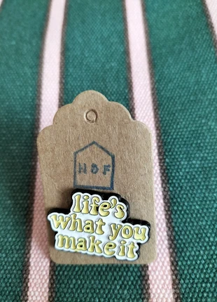Life's What You Make It Yellow White Pin Badge Metal 3 for £10, 5 for £15, brand: pin badge, condition: New with tags, £4.00, £4.90 includes Buyer Protection Pro