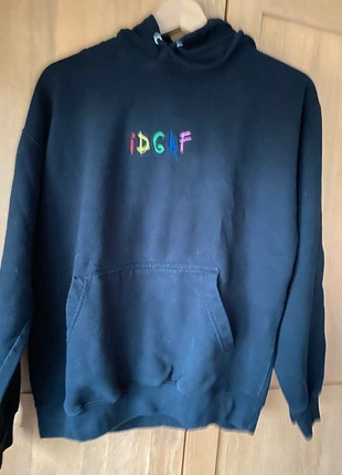 IDGAF black hoody size M /Dua Lipa/ unisex, brand: Just Hoods, condition: Very good, size: M / UK 12-14, £4.00, £4.90 includes Buyer Protection