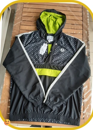 Sweat-shirt quart/half zip Sergio Tacchini XL jaune fluo et noir multipoches., brand: Sergio Tacchini, condition: New with tags, size: XL, €30.00, €32.20 includes Buyer Protection