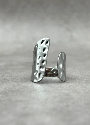 172. Bague argent ajustable, en acier inoxydable style Vintage, Y2k, brand: CHROME, condition: Very good, size: Adjustable, €6.00, €7.00 includes Buyer Protection Pro