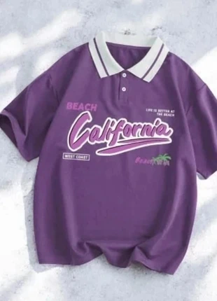 Polo violet style US imprimé California West Coast, marque: Vintage Dressing, état: Très bon état, taille: M, 32,99 €, 35,34 € Protection acheteurs incluse