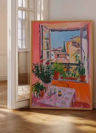 Frans uitzicht Poster available in multiple sizes / Poster in meerdere formaten, staat: Heel goed, € 9,00, € 10,15 inclusief Kopersbescherming