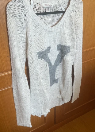 Camisola Malha Cinza Claro – Stradivarius S, marca: Stradivarius, estado: Muy bueno, tamaño: S / 36 / 8, 2,00 €, 2,80 € Protección al comprador incluida