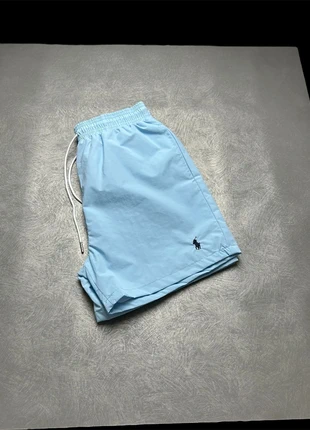 Short de bain Ralph Lauren maillot de bain | Bleu clair logo brodé Bleu marine | Taille M Homme, marke: Ralph Lauren, zustand: Sehr gut, größe: M, 35,00 €, 37,45 € inklusive Vinted-Käuferschutz